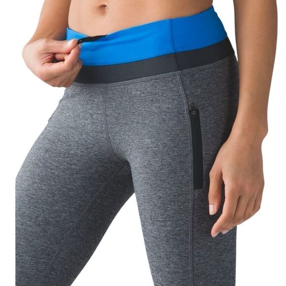 Lululemon Inspire Tight II Blue and Deep Coal - Picture 2 of 10